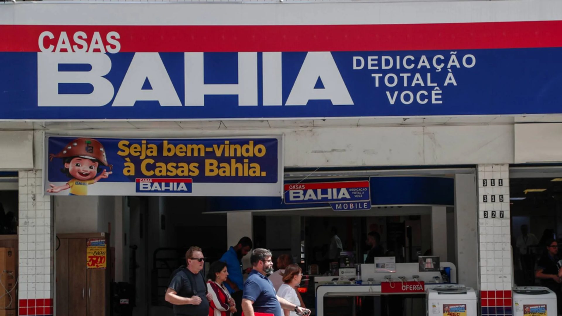 Fachada das Casas Bahia